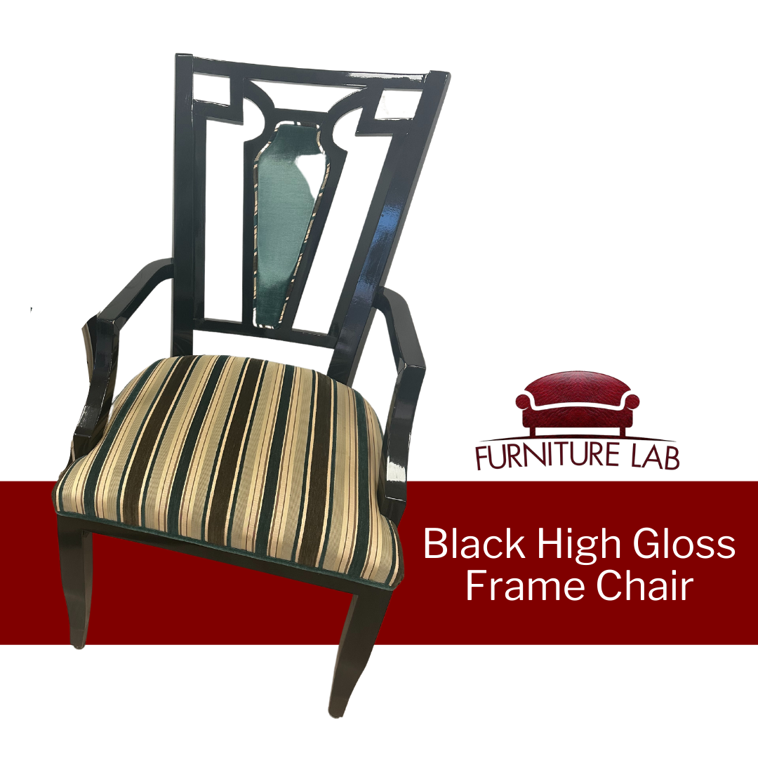 Black High Gloss Frame Chair